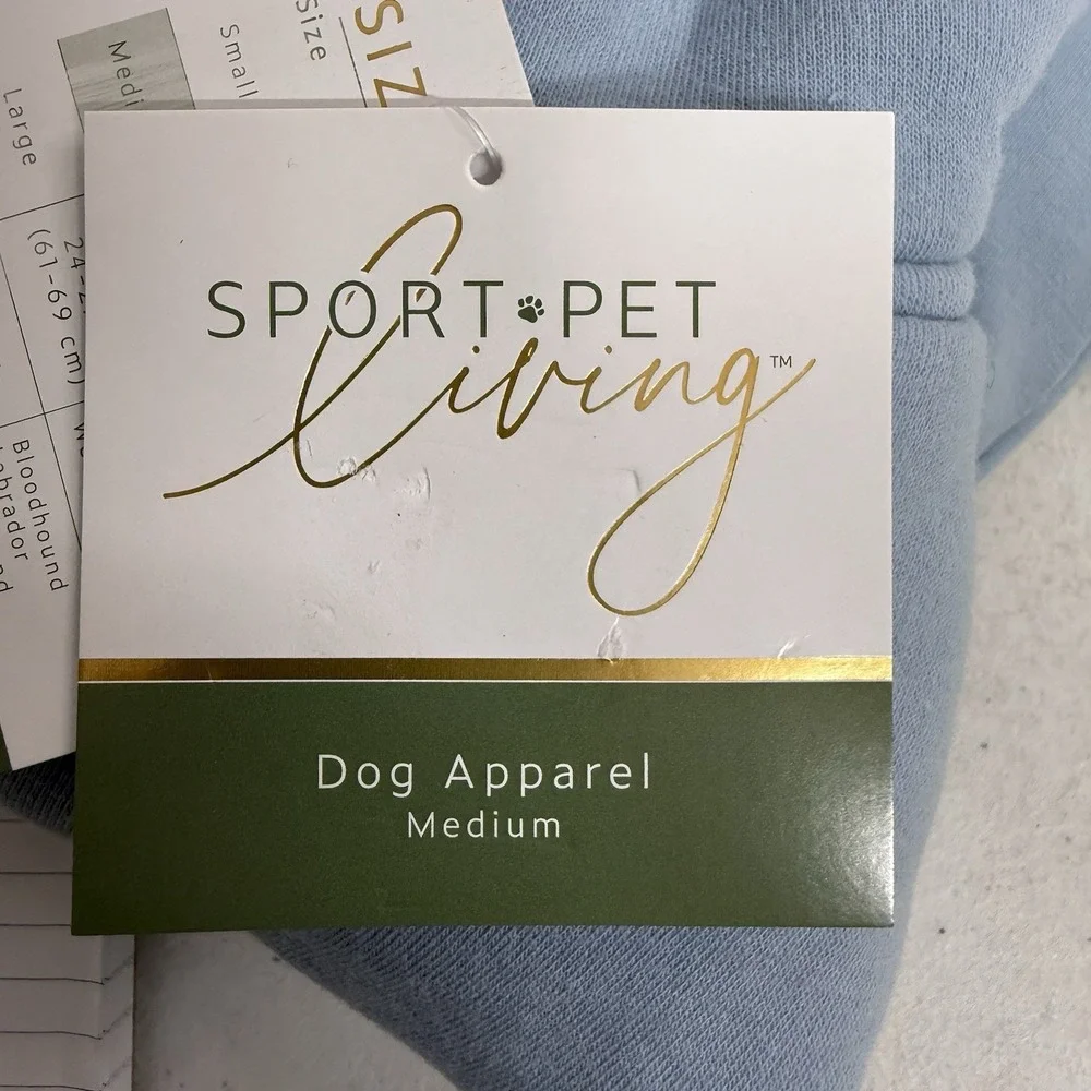 Sport Pet Living Dog Sweater/ Jacket Blue Medium
